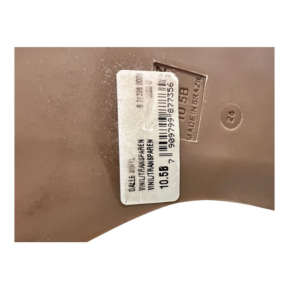 Schutz Size 10.5 Women's Dalle Vinyl Cutout Platform Wedge Sandals Cork NEW - Picture 10 of 11